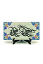 Name Can Be Written, Tile Pattern Printed Wooden Desktop Stand - 2