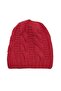 Winter Soft Textured Wool Hair Knitting Pattern Thick Knitwear Tuşe Scarf and Beanie 2-Piece Set - 2