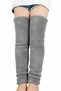 Leg Stifle Plush Leg Knee Warmer over Socks Footless Thermal Wesoft Plush Knee Leg Warmer Leggings - 5