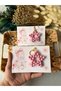Pink Wooden Star Keychain Baby Gift Birthday Baby Shower Gift 25 Pieces - 2