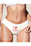 Women's Cotton Stretch Fabric Single Jersey Flexible Comfortable Slip White Panties Cin Cocktail Printed Model