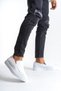 Slw180 estilo x laceless skin men's casual sports classic shoes cbt - white - 2