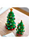 784 Pieces Block Christmas Tree Set Two-In-One 30 cm Decor Ornament Gift over 12 Years Old Desktop Ornament - 4