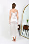 Slit Long Satin Nightgown Ecru - 4