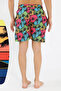 Men's Patterned Zipper Pocket Swim Shorts Black - 4