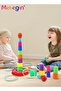 Ring Toss Game Set with 8 Rings, Stacking Cups Toy, Baby Educational Toys, Easy to Assemble and Disa - 6