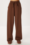 Modal Top and Bottom Set with Flap Pocket Lby0025 Brown - 4