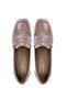 Women's Genuine Leather Mink Patent Leather Loafers - 5