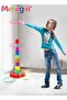 Ring Toss Game Set with 8 Rings, Stacking Cups Toy, Baby Educational Toys, Easy to Assemble and Disa