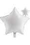 White Star Foil Balloon All Colors 45cm Stylish Image Compatible with Air and Helium