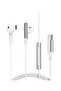 L3 1.2m USB-C Wired Earphone Clear Sound Headphone with Mic Control - W - 3