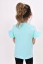 Girl's Printed Crew Neck Ruffle Sleeve T-Shirt - 3