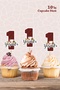Safari Pastel 1-2-3-4-5-6-7-8-9-10 Year Old Cupcake Toothpick Decoration 1O'Lu