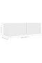 2 Piece TV Cabinet Set White Engineered Wood - 5