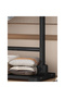 Black Wooden Coat Rack, Freestanding with Side Hooks, Thick Rod & Storage Shelf, 120×40×163 cm - 4