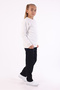 Boy's Sweatshirt Crew Neck 3-Thread Fleece-Lined Basic Girl's Sweatshirt 5-14 Years Old Ecru - 7