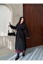 Trench Coat with Belt and Sash, Buttoned Stylish Comfortable Everyday Outfit, Spring Autumn Trench Coat - 6