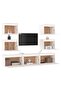 TV Cabinets 7 pcs White Solid Wood Pine - 2