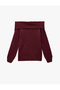 Madonna Collar Off-The-Shoulder Knitwear Sweater - 4