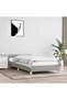 Bed Frame without Mattress Light Grey 90x200 cm Fabric