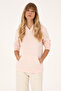 Women's Light Pink Hooded Sweatshirt 50320557-Vr078