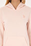 Women's Light Pink Hooded Sweatshirt 50320557-Vr078 - 6