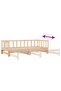 Pull-out Day Bed without Mattress 2x(90x200) cm Solid Wood Pine - 8