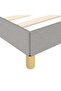 Bed Frame without Mattress Light Grey 90x200 cm Fabric - 6