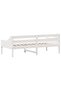 Day Bed without Mattress White 90x200 cm Solid Wood Pine - 5