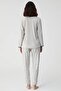 Catherines Soft Velvet Circular Neck Long Sleeve Women's Pajama Set - 4