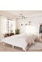 810078 Bed Frame without Mattress White Solid Wood 120x200 cm