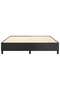 Box Spring Bed Frame Black 180x200 cm Super King Faux Leather - 4