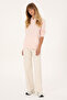 Women's Light Pink Hooded Sweatshirt 50320557-Vr078 - 4