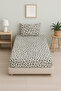 طقم ملاءات سرير مطاطية منقوشة بنمط الفهد - 100×200 سم - غطاء وسادة واحد - تصميم عصري وأنيق