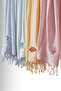 Sealıne Pink Muslin Embroidered Peshtamal 90X170 2544 - 6