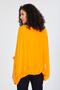 Women's Orange Italian Bat Sleeve Sequin Detailed Silk Blouse - 7