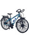 Blue High Quality Metal 1:10 Scale Collectible Die Cast Model Bike - 4