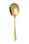 Set of 2 Luxury Gold Serving Spoons |   Stainless Steel Tableware Presentation and Dowry Spoon - 5