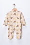 Baby Girl 2-Piece 100% Cotton Footed Romper Set - 5