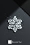New Year Themed Elegant Motif Special Design Snowflake Christmas Tree Ornament |   Decorative Gift