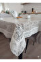 🆕 Lace Look Easy to Clean Non-Slip Liquid-Proof Hole-Free Pvc Tablecloth 120 cm X 150 cm - 3