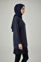 Navy Blue Women's Pleated Skirt Innerwear Elastic Waist Mini Lining Pleated Complementary - 5