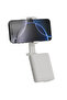 Lifestyle 3-in-1 Bluetooth Selfie Stick with Detachable Fill Light & Stand - White