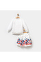 Girl 5-8 years cherry stone printed double set - 3