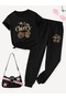 Modern Oversized Cherry Printed Sports Custom Design Tracksuit Set