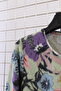 Women's Plus Size Stretch Fabric Crew Neck Floral Print Soft Sweater Mother Blouse - 5