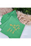 Christmas Napkin with Gold Leaf Pine Tree Motif - 2