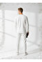 Unisex Corded Fabric Crew Neck Long Sleeve Printed 2-Piece Set - 3