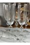 Crystal Coffee Side Flute Water Glass / Platinum / Presentation / Soda Glass / Goblet / Set of 6 / 150 ml - 2
