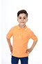 Boy's Printed Polo Neck Buttoned Short Sleeve T-Shirt